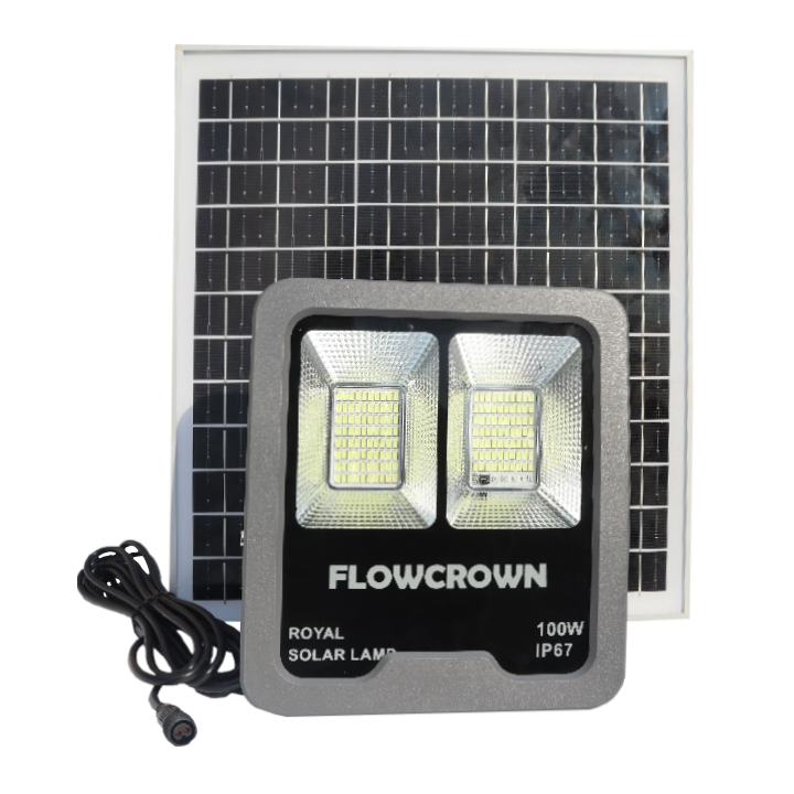 Flowcrown 100W Solar Flood Light